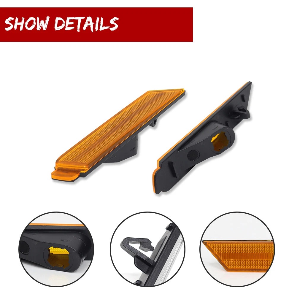SET 2 REFLECTORES DE BUMPER DELANTERO CAMARO ZL1 10-15