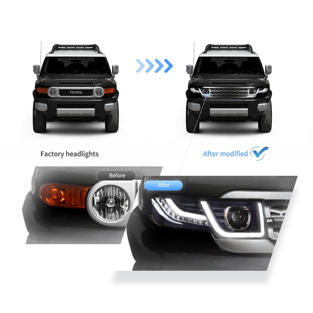 PANTALLAS Y PARRILLA TOYOTA FJ CRUISER 07