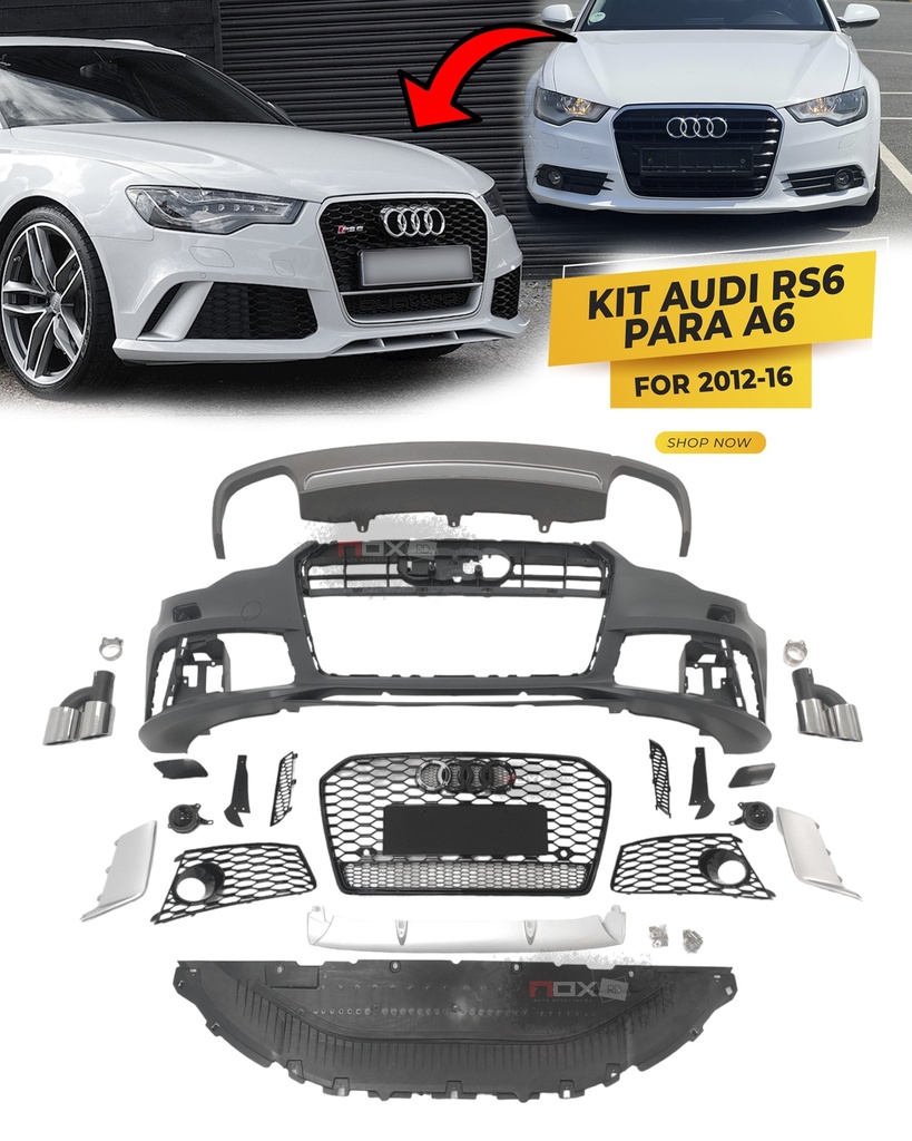 KIT AUDI RS6 PARA A6 12-16