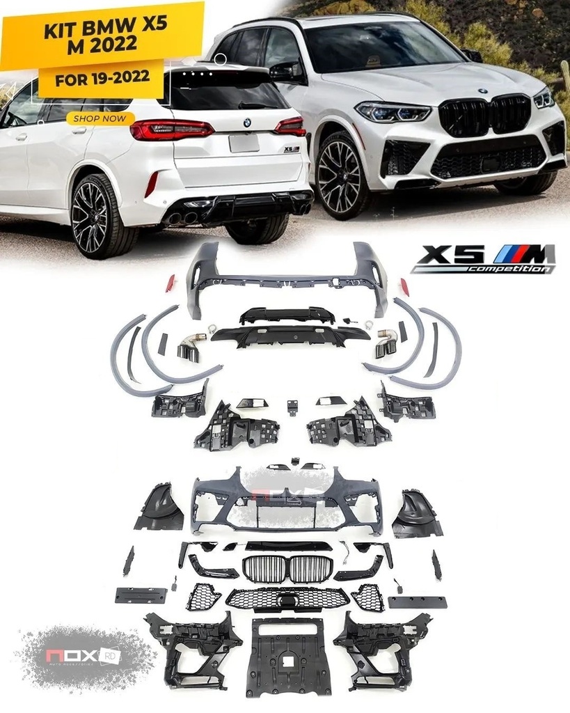 KIT BMW X5 M-COMPETITON 2022 PARA 19-22