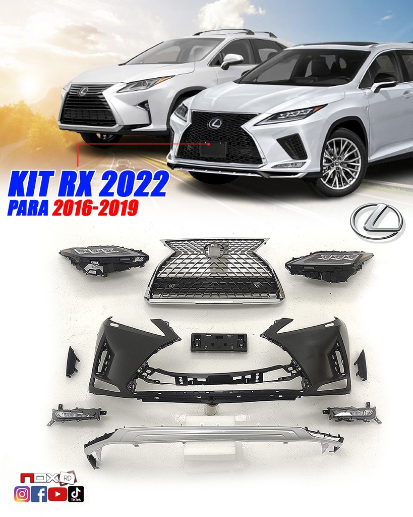 KIT FRENTE RX350 2022 PARA 16-19 FULL