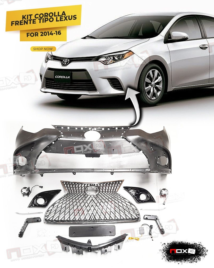 KIT FRENTE TIPO LX COROLLA 14-16