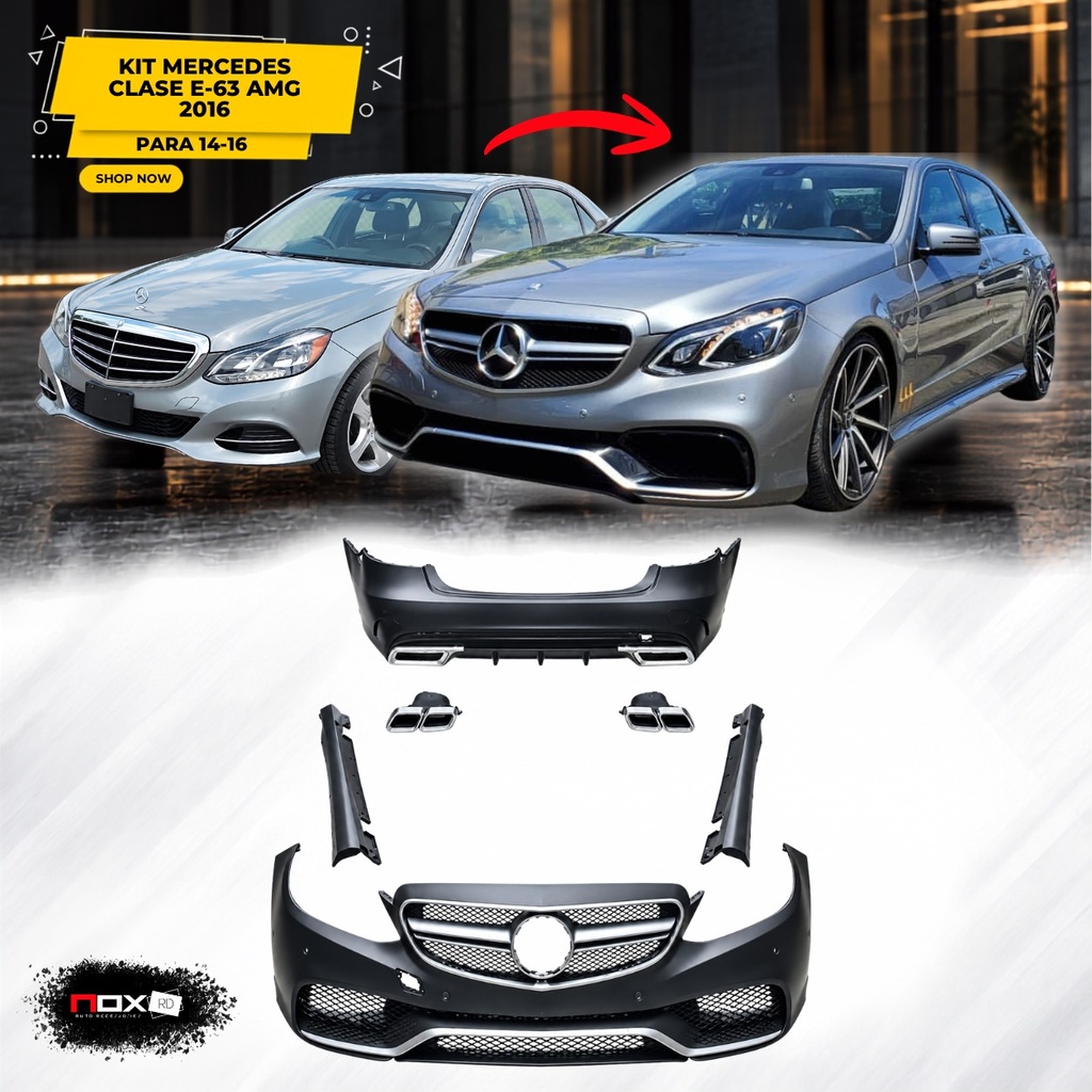 KIT MERCEDES CLASE E-63 AMG 2016 PARA CLASE E 14-16