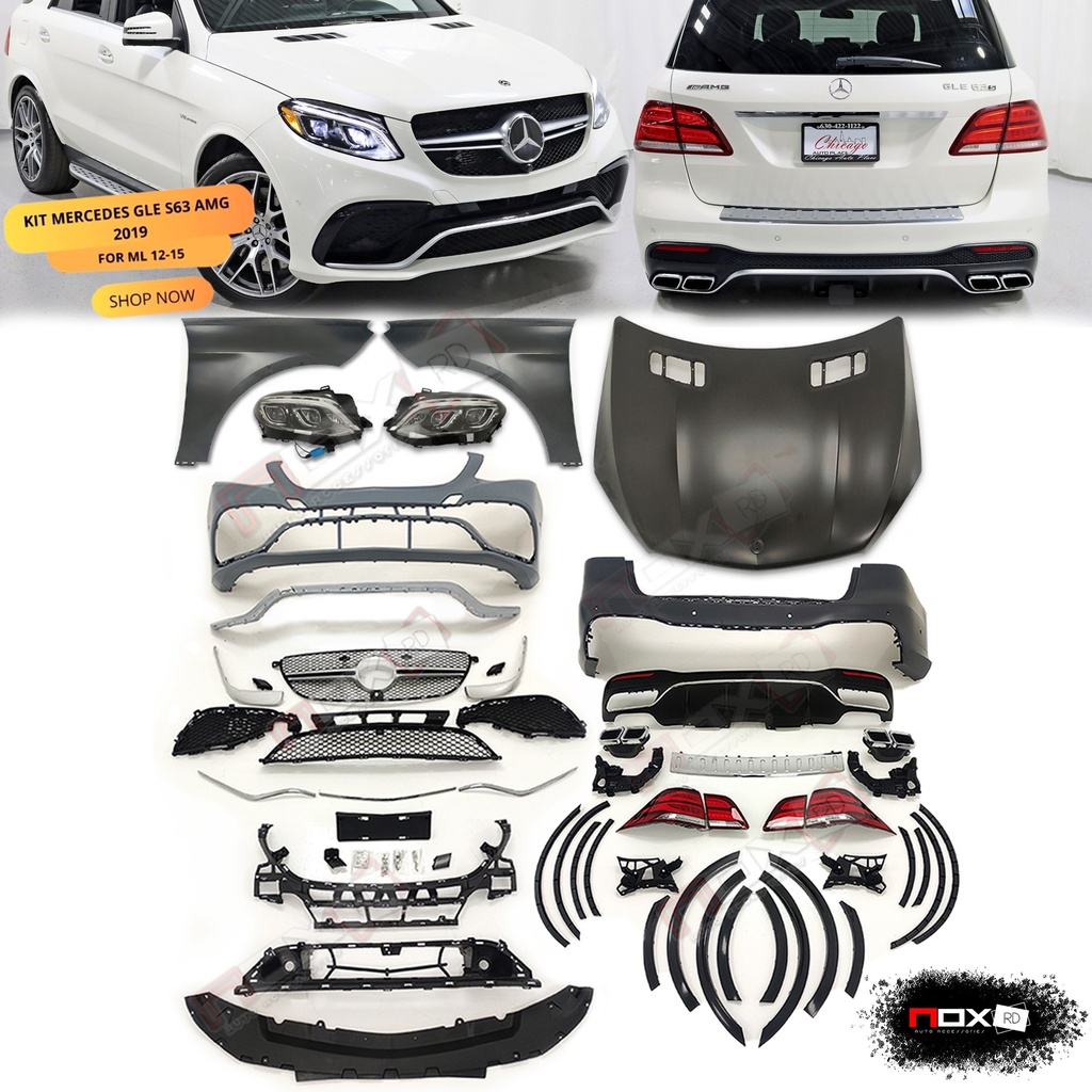 KIT MERCEDES GLE63S AMG 2019 PARA ML 12-15