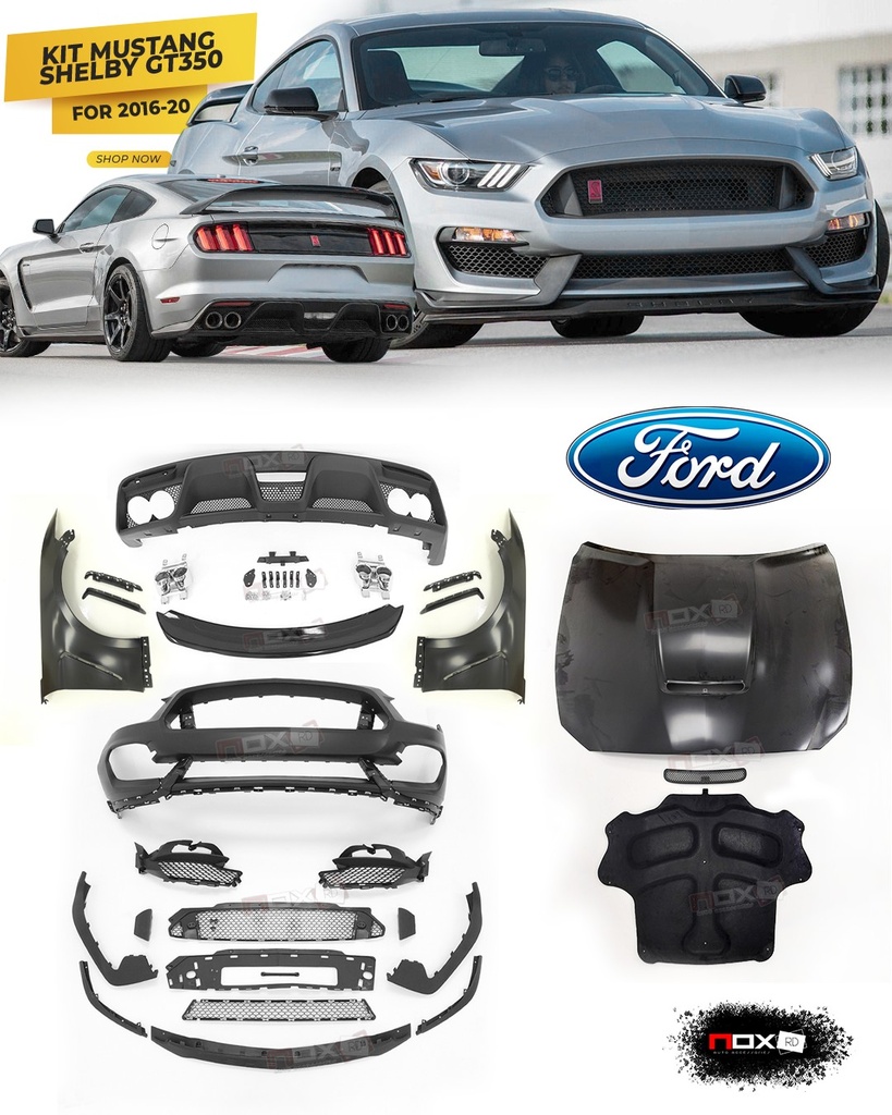 KIT SHELBY GT350 PARA MUSTANG 15-20