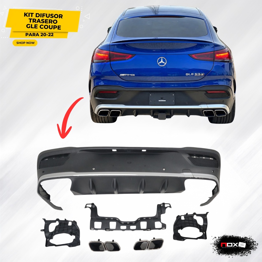 KIT DIFUSOR TRASERO GLE63 COUPE 20-22