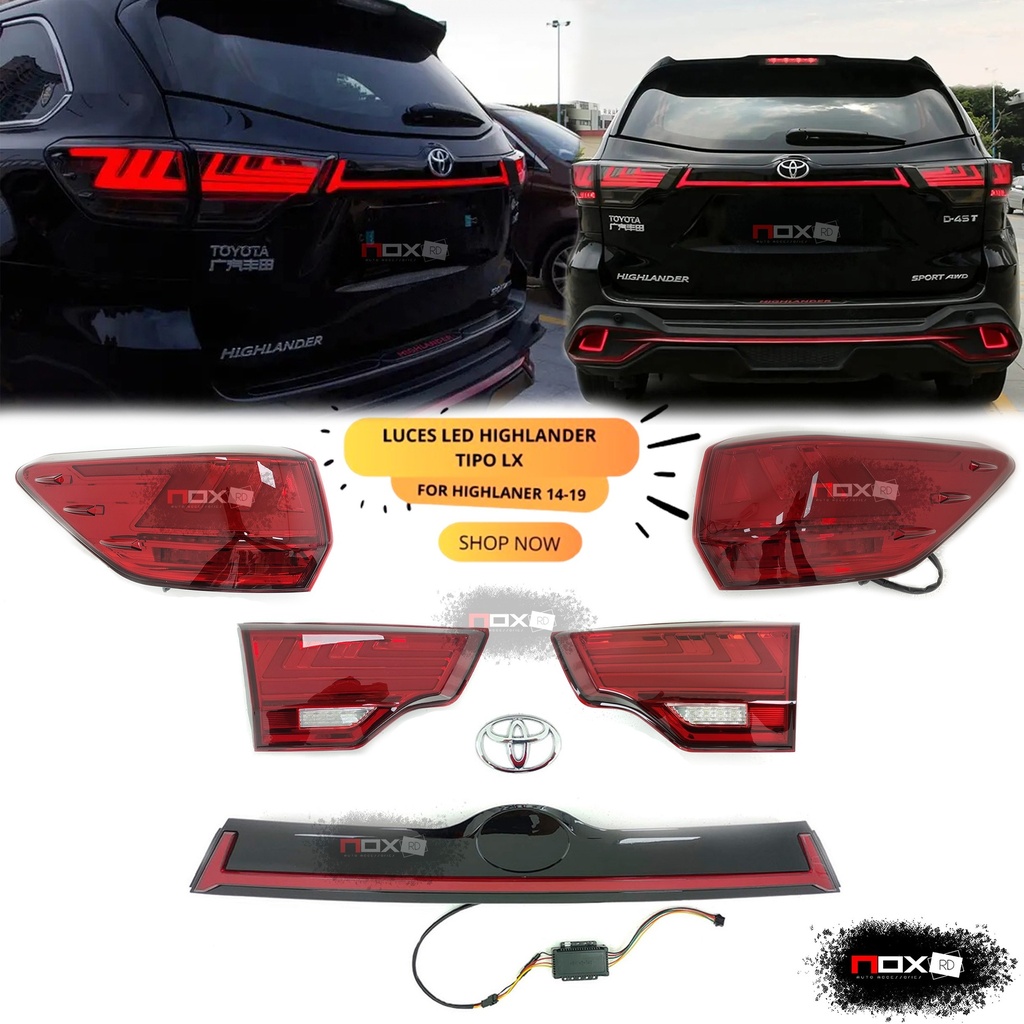 LUCES LED HIGHLANDER TIPO LX (5 PIEZAS) 14-19