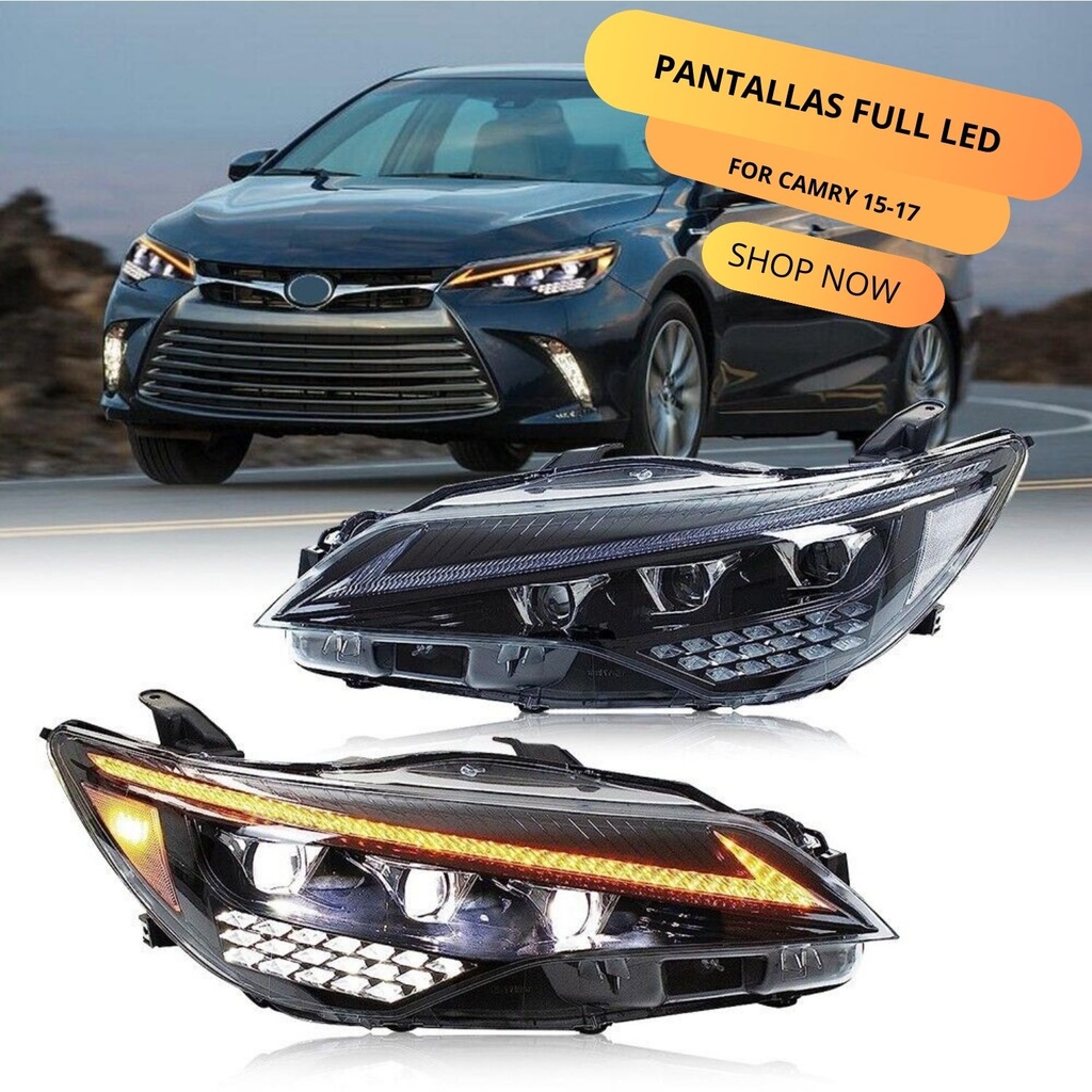 PANTALLAS CAMRY FULL LED 15-17.