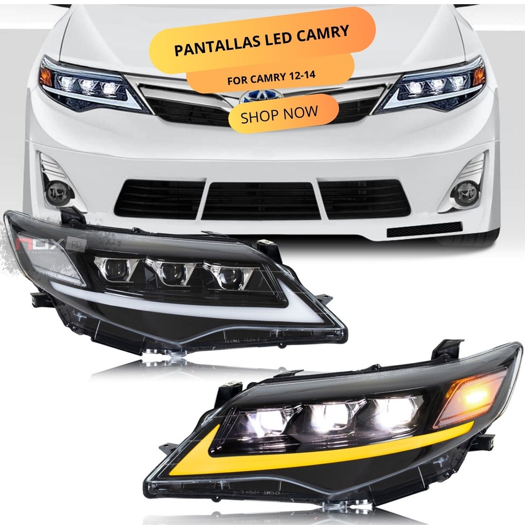 PANTALLAS LED DE CAMRY 12-14 3 LUPAS