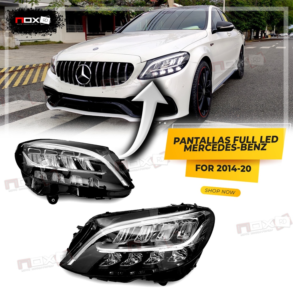 PANTALLAS MERCEDES CLASE C FULL LED 2020 PARA 14-20