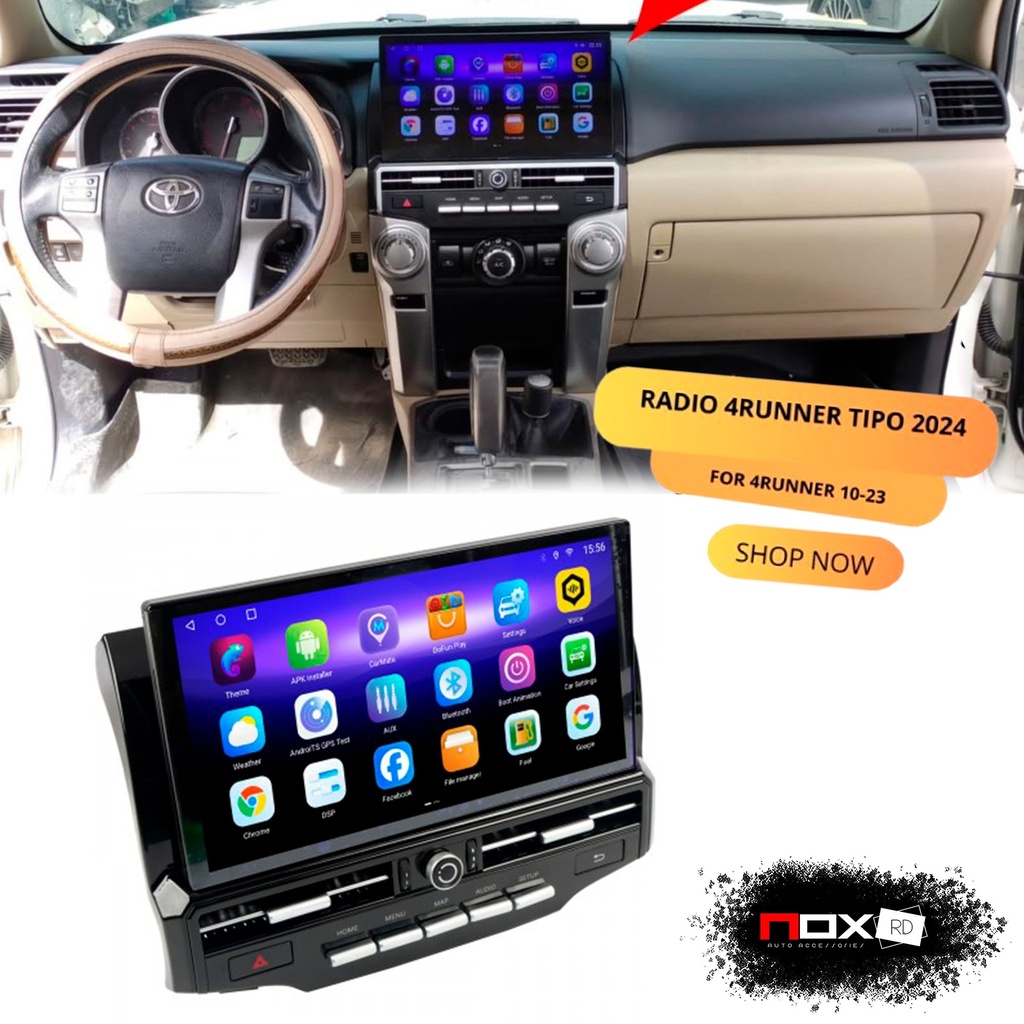 RADIO 4RUNNER ESTILO 2023 PARA 10-23 ANDROID