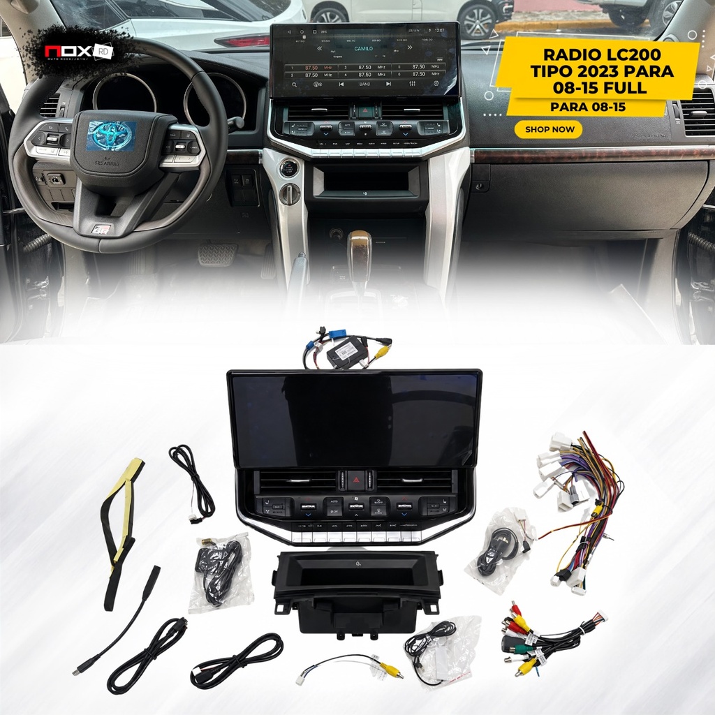 RADIO LC200 TIPO 2023 PARA 08-15 FULL ( SIN KIT )