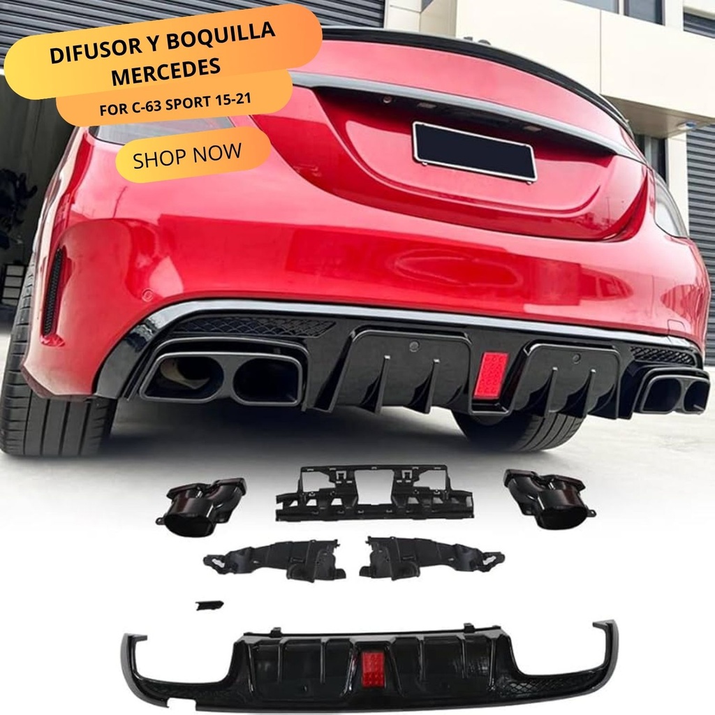 DIFUSOR Y BOQUILLA MERCEDES C63 SPORT 15-21