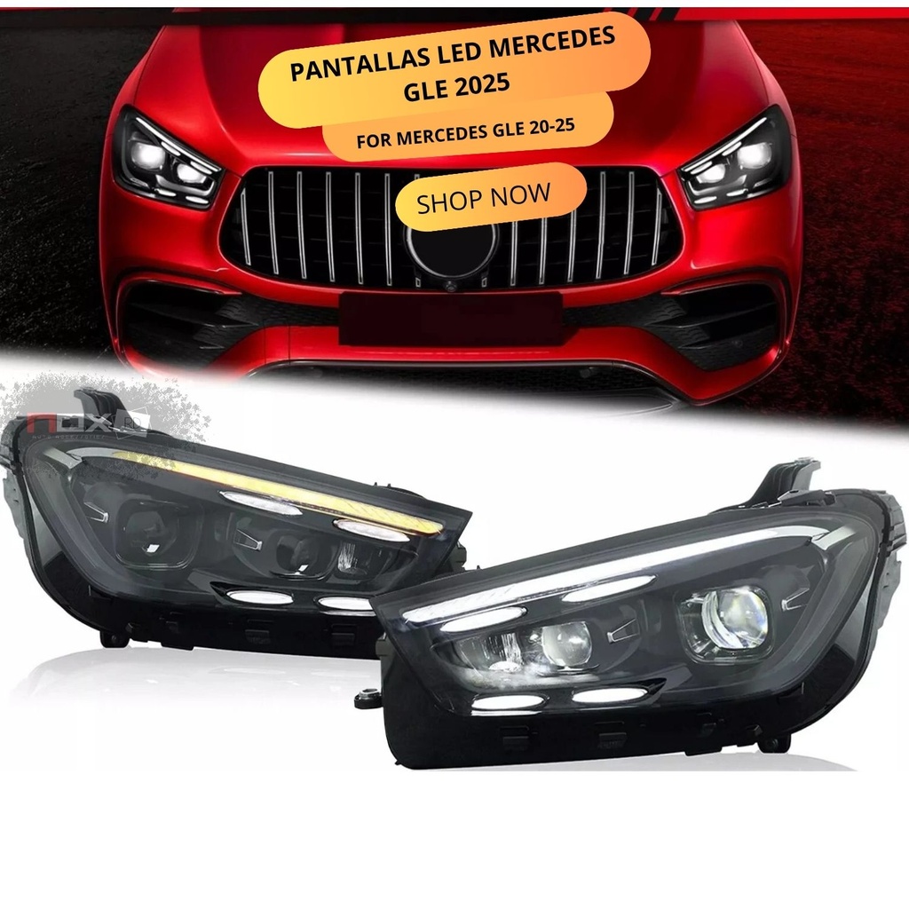 PANTALLAS LED MERCEDES GLE TIPO 2025 PARA 20-25