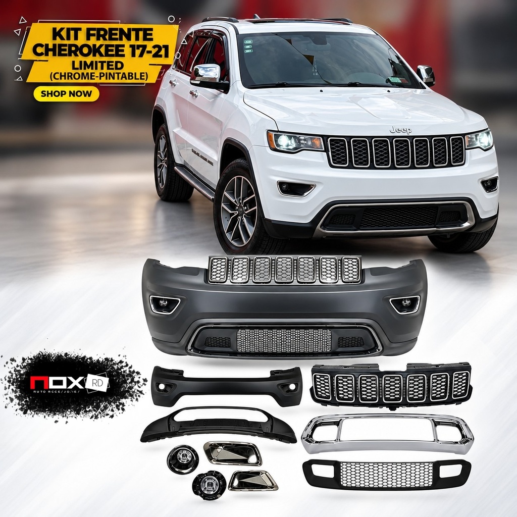 KIT FRENTE CHEROKEE 17-21 LIMITED (CHROME-PINTABLE)